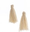 Pack of 5, 1 Inch Ivory Cotton Tassels