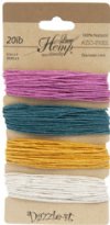 Dazzle-It! Spring Color Mix 20lb Hemp Cord (Carded)