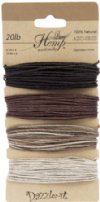 Dazzle-It! Earthy Color Mix 20lb Hemp Cord - Carded