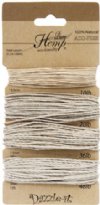 Dazzle-It! Natural Mix Hemp Cord (Carded)