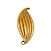 1 30x11mm Two Loop Anti-Tarnish Brass Leaf Connector
