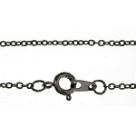 1 18 inch Gunmetal Fine Link Chain