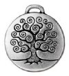 1 22mm TierraCast Antique Silver Tree of Life Pendant