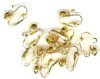 5 Pair of Clip-on Gold Earrings with Loops