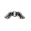 1 5x14mm Antique Silver TierraCast Small Angel Wing Bead