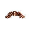 1 5x14mm Antique Copper TierraCast Small Angel Wing Bead