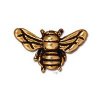 1 10x16mm Antique Gold TierraCast Honey Bee Bead