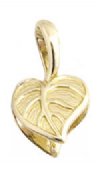 1 18x11mm Anti-Tarnish Brass Leaf Pinch Bail