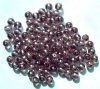 50 6mm Round Lustre Light Amethyst Glass Beads