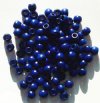 100 5x6mm Blue Crow Wood Beads