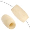 10 13x7mm Natural Oval Worked on Bone Beads