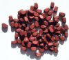 100 6x3mm Mahogany Rounded Edge Rectangle Wood Beads