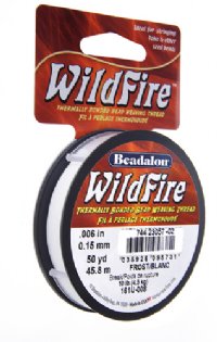 Beadalon Wildfire .006" 50yds Frost White