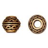 1 6x8mm TierraCast Antique Gold Celtic Spacer Bead