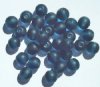 25 10mm Transparent Matte Montana Beads Round Beads