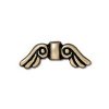 1 5x14mm Brass Oxide TierraCast Small Angel Wing Bead