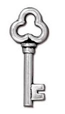 1 21mm TierraCast Antique Silver Key Pendant
