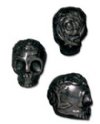 1 10mm TierraCast Black Oxide Rose Skull Bead