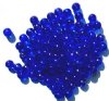 50 6mm Round Lustre Sapphire AB Glass Beads