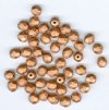 50 6mm Faceted Matte Light Copper Beads