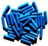 50 25x6mm Opaque Turquoise Acrylic Tube Beads