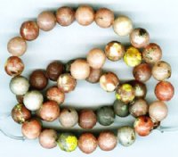 16 Inch Strand 8mm Round Lepidolite Beads