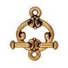 1 12.5mm TierraCast Antique Gold Classic Toggle