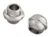 25 6mm Ridged Oval Nickel Plated Beads