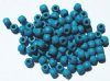 100 5x6mm Turquoise Crow Wood Beads