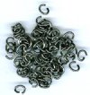 100 6x4mm Gunmetal Oval Jump Rings
