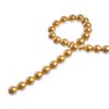 8 inch strand of 6mm Iridescent Dark Cream Round Glass Pearl Beads