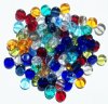 100 6x3mm Transparent Disk Bead Mix