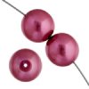 20 12mm Honeysuckle Pink Glass Pearl Beads