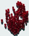 100 4mm Faceted Dark Garnet Firepolish Beads