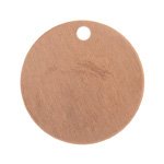 1, 19mm Round Copper Stamping Blank with Hole