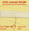 2 Meters of 1mm nylon thread with Needle