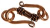 5 Pairs of 20mm Antique Copper Bali-Style S Clasps