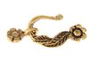 5 Sets Antique Gold Leaf and Flower Hook Eye Clasps