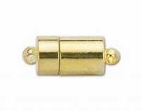 1, 20x7mm Magnetic Gold Tube Clasp