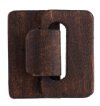 1 Set Brown Five Strand Wood Hook and Eye Clasp