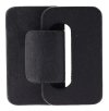 1 Set Black Five Strand Wood Hook and Eye Clasp