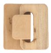 1 Set Natural Five Strand Wood Hook and Eye Clasp