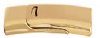 1 25.5x12.5mm Gold Plated Magnetic Curved Clasp
