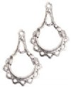 5 Pairs of 28x19mm Chandelier Drop Antique Silver Earrings