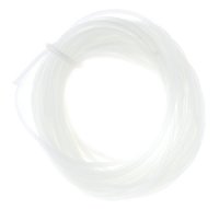 5m 1.7mm Clear Frost Beadalon Hollow Rubber Tubing