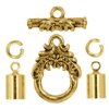Kumihimo Antique Gold Garland Toggle Starter Findings Kit