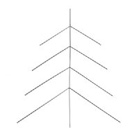 Beadable Tree / Christmas Tree Frames - Pkg. of 4