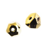 40, 6mm Jet Amber Faceted Czech Glass Hill Beads