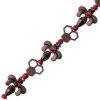 5 Inch Red, Black and Antique Copper Honeycomb and Bee Bead Strand