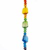 7 Inch Strand Crystal Lane Faceted Rainbow Glass Nuggets and Matching Rondelle Glass Beads